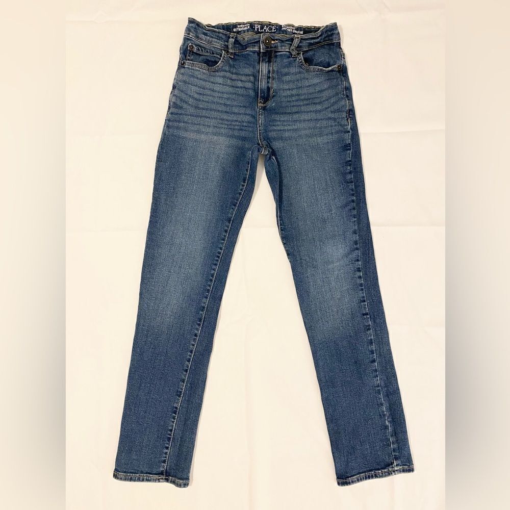 The Children's Place Stretch adjustable waist boys jeans straight size 14